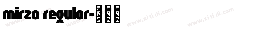 mirza regular字体转换